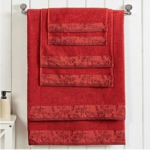 𝅺SUPERIOR wisteria Garnet 6PC towel‎ set